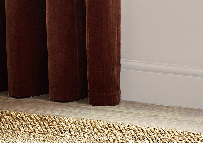 Heavy Chenille Eyelet, Nutmeg - Ready Made Curtains - Image 6